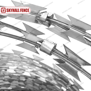 Alambre de púas espiral de acero inoxidable, <span class=keywords><strong>doble</strong></span> espiral, tipo <span class=keywords><strong>concertina</strong></span>, para defensa de fronteras - Product Image 3