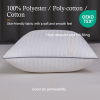 Oreillers de lit de collection hôtelière 2 kg, taille standard/queen, certifiés OEKO-TEX, oreiller original en alternative au duvet, doux pour dormir
