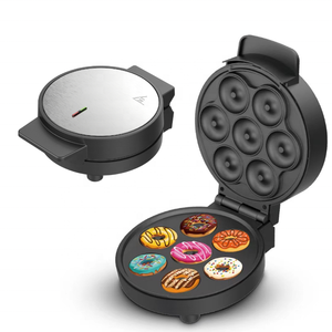 Tostadora prensa parrilla waffle Maker donut snack máquina para niños mini 7 agujeros donut Maker - Product Image 1