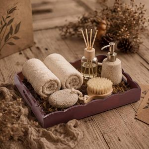 Wooden Decorative Tray Rectangle Solid Wood For Home Decor Serving Use - Product Image 1