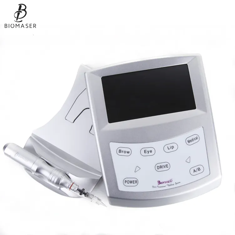 BIOMASER T100 Digital EYEBROW Machine à tatouer de maquillage permanent Microblading Dermografo EYEBROW machine