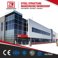 Estructuras Metálicas Modernas ZW, Almacenes, Talleres, Edificios Prefabricados de Metal, Certificación CE, Acero Galvanizado