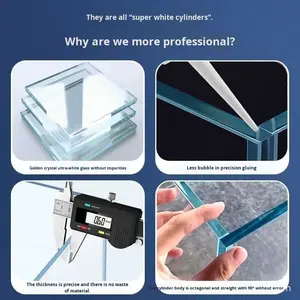 Aquarium en verre ultra blanc pour salon, avec plantes aquatiques, tortues, <span class=keywords><strong>Ranchu</strong></span> et Betta, garantie de 2 ans - Product Image 4