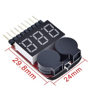 1-8S Đèn Báo Pin Hai Trong Một Mới/Âm Thanh BB Điện Áp Thấp/Báo Động/Màn Hình Điện/Còi Chức Năng Kép - Product Image 2