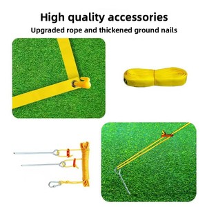 Ensemble de <span class=keywords><strong>volley</strong></span>-ball portable d'extérieur - Filet de <span class=keywords><strong>volley</strong></span>-ball en PE (9,75x0,91x2,43m) avec pompe, marteau, <span class=keywords><strong>ligne</strong></span> de délimitation et sac de transport - Product Image 3