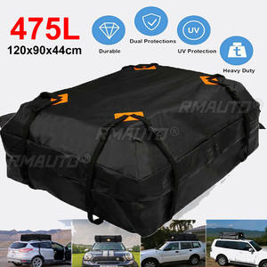 Sac de toit de voiture imperméable grand format 120x90x44cm, sac de rangement pour bagages, sac de voyage noir pour SUV, fourgonnette et voitures - Product Image 1