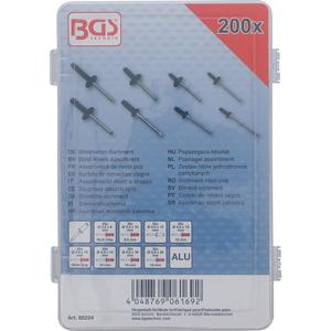 BGS Assortiment de rivets aveugles en aluminium Ø 3.2-4.8mm 200 pièces. - Product Image 3