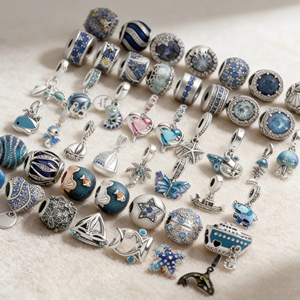 ชุดเครื่องประดับโอเชียนซีรีส์ทำจากเงินฝังเพทาย เหมาะสำหรับเด็กและผู้หญิง และสามารถใช้เป็นเครื่องประดับสำหรับออกเดทได้ด้วย - Product Image 1