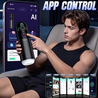 Vibrierender Leckender Stoßender Saugender Heizender APP-gesteuerter Männlicher Masturbator Penispumpe Sexmaschinen Geräte Taschenmuschi Stroker für Männer