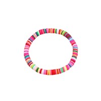 Bracelets d'amitié bohèmes empilables en perles d'argile polymère personnalisées pour l'été 2025