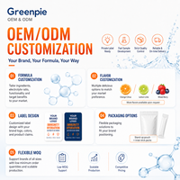 Poudre d'électrolytes hydratants Greenpie Private, saveur orange-agrumes, complément alimentaire, bien-être quotidien, poudre d'électrolytes