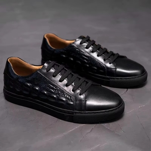 Chaussures de sport rétro décontractées pour hommes, baskets tendance avec fermeture éclair, confortables, en cuir et maille, pour skateboard, printemps-hiver - Product Image 4