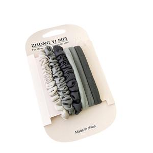 卸売り 6個セット 韓国風 ファッション ヘアゴム サテン エレガンス 女の子向け ヘアアクセサリー 多用途 ヘアバンド - Product Image 5