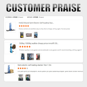 1 tonelada 500 kg palé portátil auto carga elevación carretilla elevadora apilador eléctrico - Product Image 6