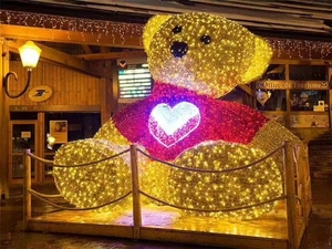 Luces LED 3D de Navidad con Forma de Oso, Grandes, Personalizables, Impermeables para Exteriores, Exhibición de Iluminación LED - Product Image 4