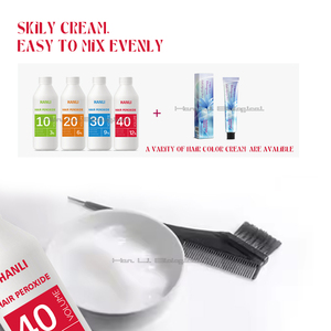 Crema de Peróxido para el Cabello de Uso Profesional en Salón de 120 ml, Realza el Color del Cabello con el Desarrollo de Tintes para el Cabello, Alta Calidad - Product Image 2