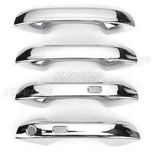 4PCS Couvre-poignées de porte extérieurs intelligents pour voiture avec trou pour clé pour VW Golf 8 MK8 2020-2021 Accessoires de voiture ABS Fibre de carbone Chrome - Product Image 6