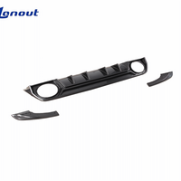 Kit de modification automobile pour Audi RS3 8Y, style PK, lèvre de pare-chocs arrière en fibre de carbone sèche, diffuseur arrière avec séparateur latéral arrière
