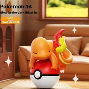 Figurine Pokémon Poké Ball qui brille dans le noir, boîte mystère, matériau PVC, jouet tendance, poupée faite à la main, cadeau - Product Image 4