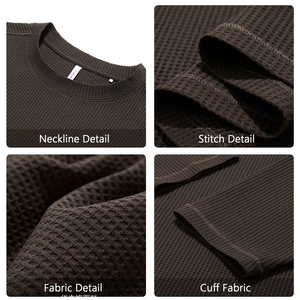 <span class=keywords><strong>Felpe</strong></span> Termiche da <span class=keywords><strong>Uomo</strong></span> di Alta Qualità, Vestibilità Ampia, Traspiranti, 340Gsm, Stile Streetwear, Collo Tondo, Maniche Lunghe - Product Image 4