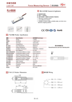 Celdas de Carga de Alta Precisión RJ-6506, Sensor de Celda de Carga con Rango de 5/1.5 kg de Capacidad, Sensores de Fuerza
