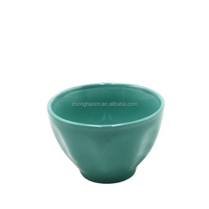 Wholesale green deep caliber ceramic glaze handmade <strong>bowls</strong> ceramic <strong>snack</strong> <strong>bowl</strong> New Products - Product Image 1