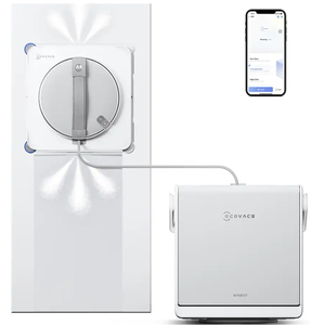 Robot de nettoyage de vitres WINBOT W2S Omni avec station portable 6-en-1, nettoyage des bords à double puissance, ECOVACS Robotics - Product Image 1