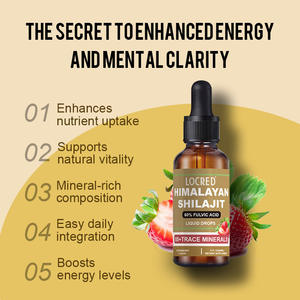 OEM Himalaya Şilajit Sıvı Damlaları 60ml Enerji Takviyesi Çilek Aromalı Fulvik Asit 85+ İz Mineral - Product Image 6