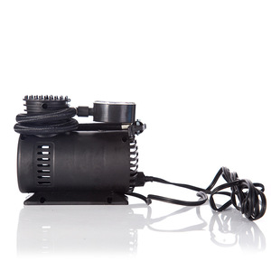Mini Car <b>Air</b> <b>Pump</b> Portable Tire Inflator 12V 35L Min Pointer Gauge Black Single Cylinder - Product Image 2