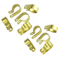 Clips en P en acier inoxydable larges et non doublés de style vintage personnalisés, pince à câble réglable en laiton, provenant d'une usine chinoise
