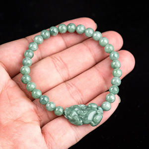 Pulsera de Jadeíta Natural Pixiu, Joyería para Mujer, Diseño Original, Joyería Verde, Regalo con Certificado de Tasación SL120 - Product Image 3