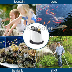 Bomba de Agua Sumergible RisesSolar para Fuentes Solares y Filtros de Acuario, 1500L/H, Bomba para Cambio de Agua de Acuario, Limpiador de Excrementos de Peces - Product Image 5