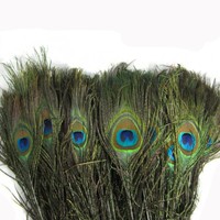 Plume de paon à gros yeux de haute qualité, matériau de décoration populaire, plume de paon naturelle véritable
