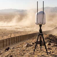 Sistema Fijo de Defensa Contra Drones, Detector de Señales UAV de 70MHz-6GHz con Posicionamiento de Piloto para Campos Petroleros y de Gas