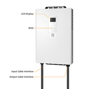 เครื่องชาร์จไฟฟ้ากระแสตรงแบบติดผนัง 7 กิโลวัตต์ ได้รับการรับรองมาตรฐาน GB/T ใหม่ พร้อมระบบ RFID ประหยัดพื้นที่ เชื่อถือได้สำหรับการชาร์จรถยนต์ไฟฟ้าที่บ้านและธุรกิจขนาดเล็ก - Product Image 2