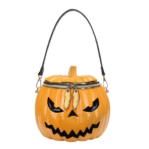 Women Cute Halloween Pumpkin Evening Bag Unique Clutch Purse with Detachable <b>Chains</b> Bag for Christmas Fancy Ball - Product Image 3
