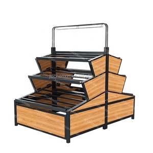 Nuovo Design Espositore in Legno per Frutta e Verdura Scaffali per Supermercato - Product Image 1