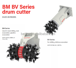 Cortador de tambor de cadena hidráulica Wolver, fresadora de excavadora, cortador de tambor de cadena de roca rotativa para excavación de zanjas - Product Image 5