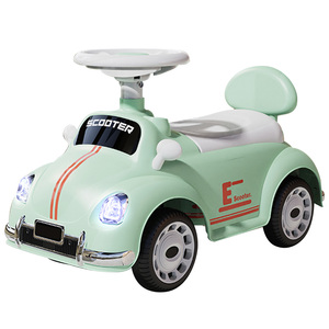Fábrica al por mayor de alta calidad de plástico de cuatro ruedas clásico bebé andador Push Slide <span class=keywords><strong>coche</strong></span> de juguete niño eléctrico Ride-On coches para niños - Product Image 3