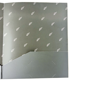 Custom Print Matt Office <strong>Document</strong> Presentation Pocket <strong>Folder</strong> Paper File Cardboard Black File <strong>Folder</strong> With Logo Spot UV - Product Image 4