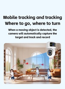 Caméra wifi connectée <span class=keywords><strong>au</strong></span> téléphone caméra ptz caméra réseau bébé double objectif - Product Image 5