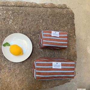 Terry Cloth Striped <b>Makeup</b> <b>Bag</b> High Quality Absorbent Soft And Comfortable <b>Makeup</b> <b>Bag</b> <b>Travel</b> <b>Bags</b> - Product Image 3