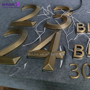 Enseigne <span class=keywords><strong>suspendue</strong></span> rétro 3D personnalisée en aluminium avec éclairage LED et transformateur, pour publicité murale culturelle des bâtiments et des bars - Product Image 2