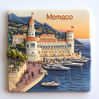 Aimant de réfrigérateur 3D en résine personnalisé France maroc espagne pays souvenir touristique aimant de réfrigérateur ornements de décoration intérieure