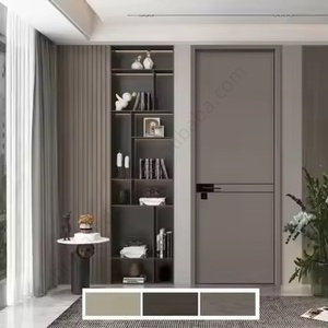 Thiết kế hiện đại lõi rắn lớp cửa chống cháy chúng tôi NFPA 252 chứng nhận bên cho căn hộ bên ngoài phòng ngủ tầng hầm khách sạn - Product Image 6