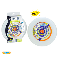 10.5 Inch Oplichtend Logo Vliegende Schijf Custom Outdoor Kinderspeelgoed Voor Kinderspellen Voor Plastic Vliegende Schijven En Pijlen