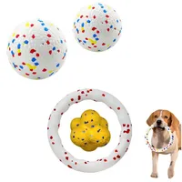 Jouet pour chien, balle ETPU super résistante aux morsures, légère, à haute élasticité, interactive, pour lancer et faire voler, accessoires