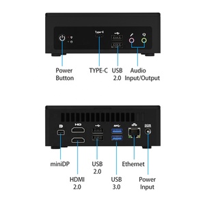 Hly in-Tel I7 1260P RAM DDR4 32GB 4K WIFI Bluetooth4.0 Mini trò chơi máy tính - Product Image 6