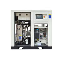 Compresseur d'air industriel à vis ZAKF 37KW 50HP 380V, sortie d'air supérieure, moteur silencieux stationnaire, roulement, 8-10 bars, 4,0-6,8 m³/min