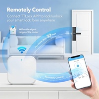 Serrure de porte intelligente à cinq points d'accès avec empreinte digitale, application Tuya, Wi-Fi, carte de sécurité, mot de passe, entrée sans clé, étanche, pour portes en acier, maison et hôtel